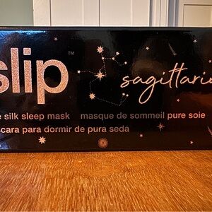 Slip Silk Sleep Mask - Black and Gold Sagittarius Design